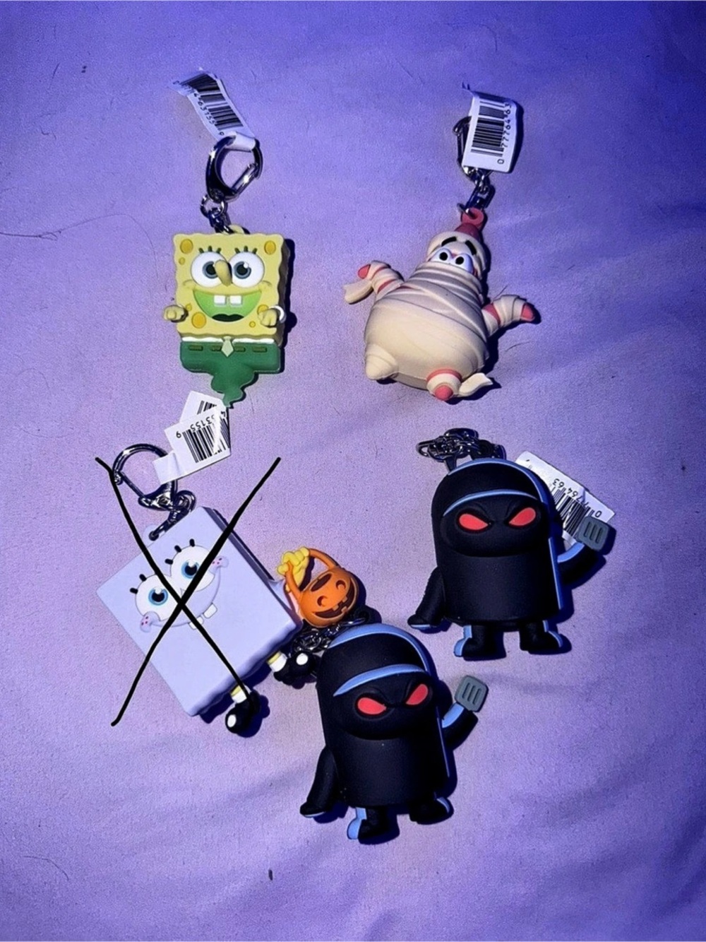 SpongeBob SquarePants Spirit Halloween keychains